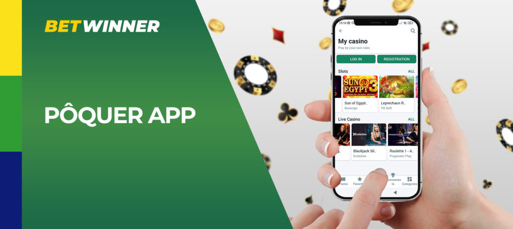 jogar póquer na aplicação móvel Android da Betwinner