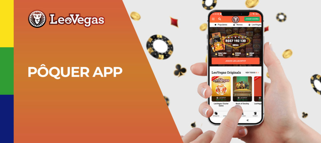 jogar póquer na aplicação móvel Android da LeoVegas