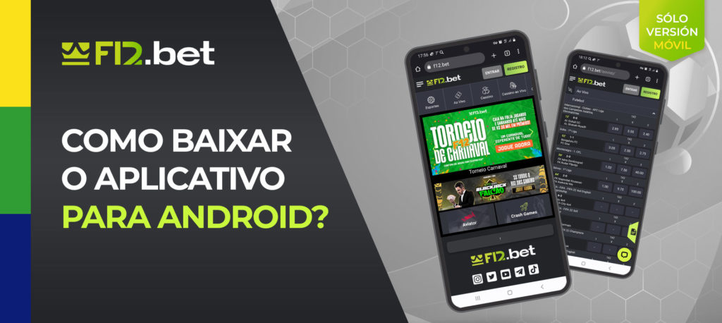 Revisão completa da aplicação F12Bet para o androide Brasil