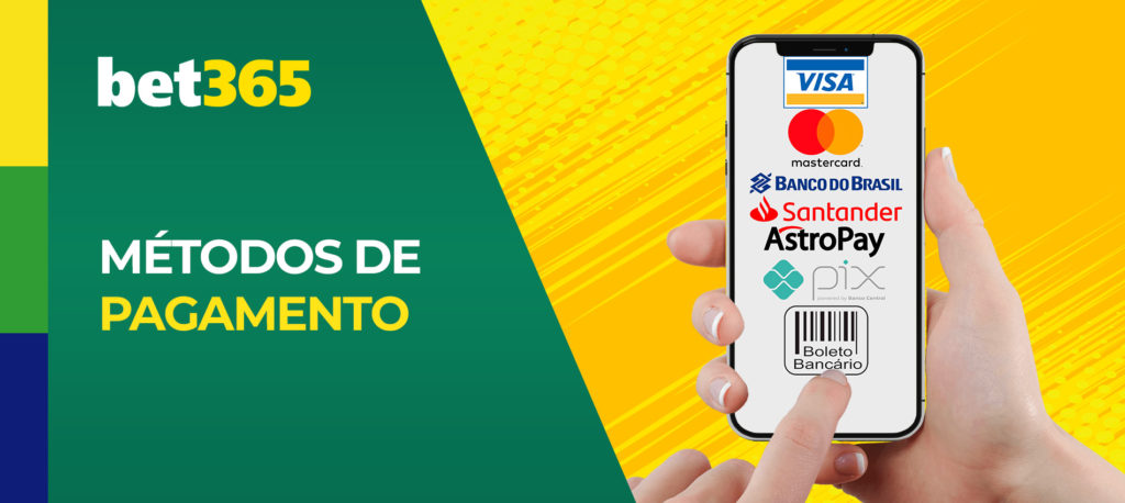 Métodos de pagamento de Bet365 Brasil para as suas apostas