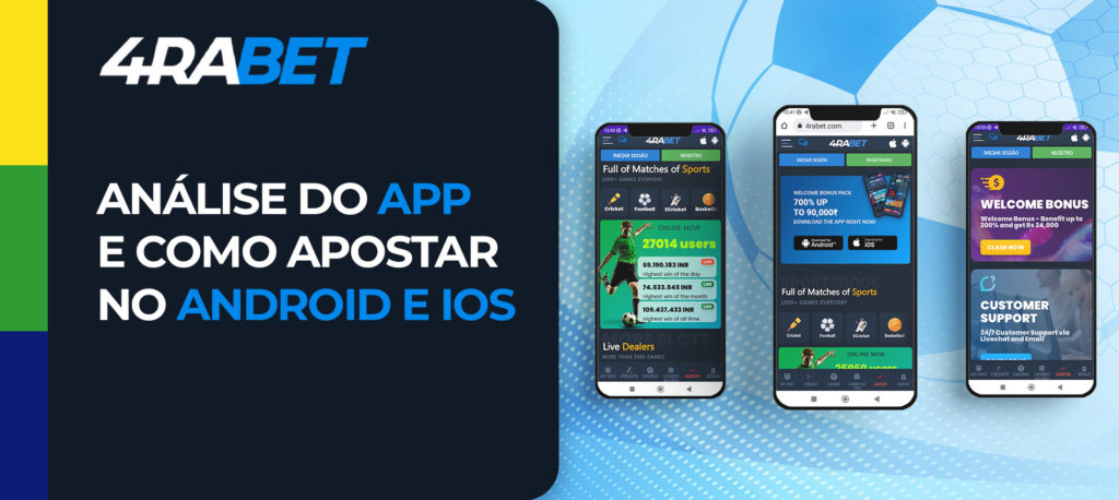 Análise do app e como apostar no Android e iOS 4rabet