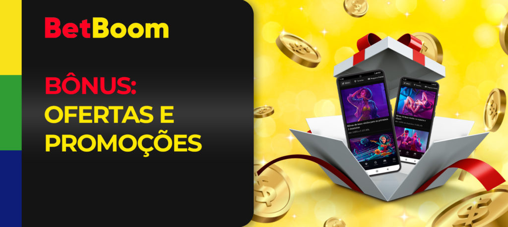 Todos os bônus e promoções para usuários novos e experientes na BetBoom Brasil