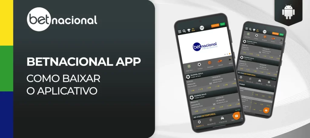Como instalar e descarregar a aplicação móvel Betnacional Brasil para Android