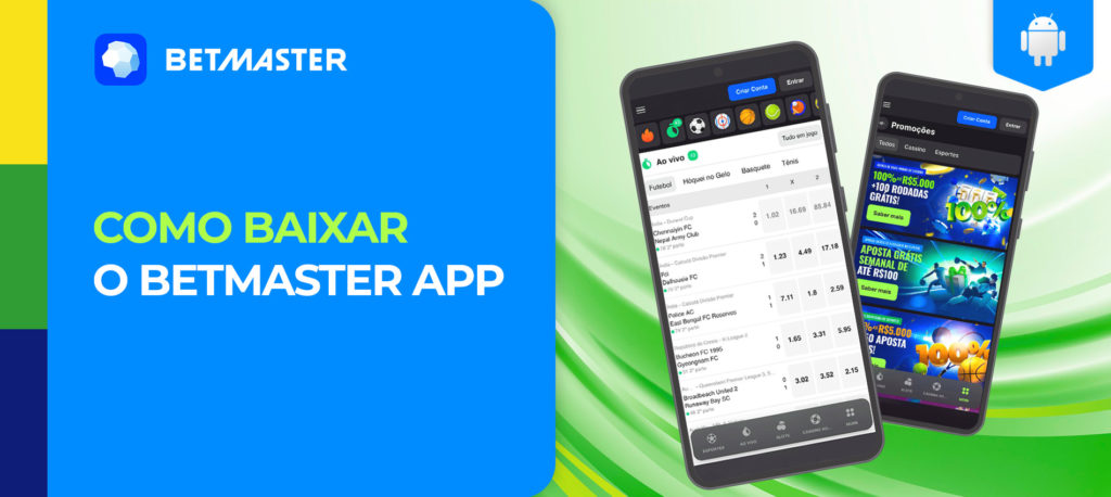Como posso descarregar a aplicação Betmaster no Android? 