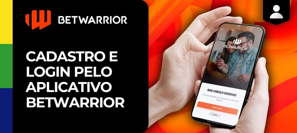 Registo na App Betwarrior no Brasil