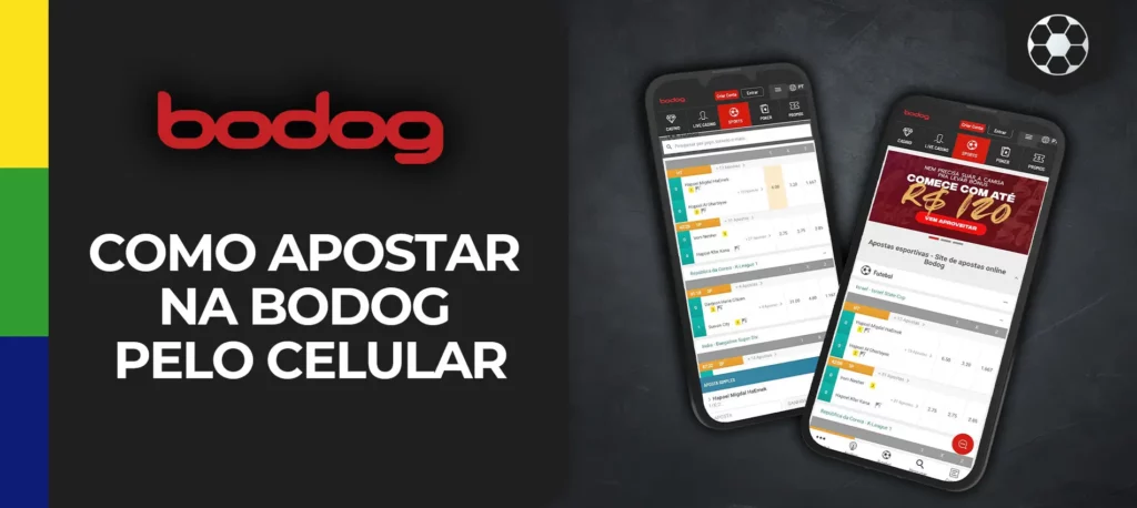 Apostas desportivas na aplicação móvel Bodog no Brasil
