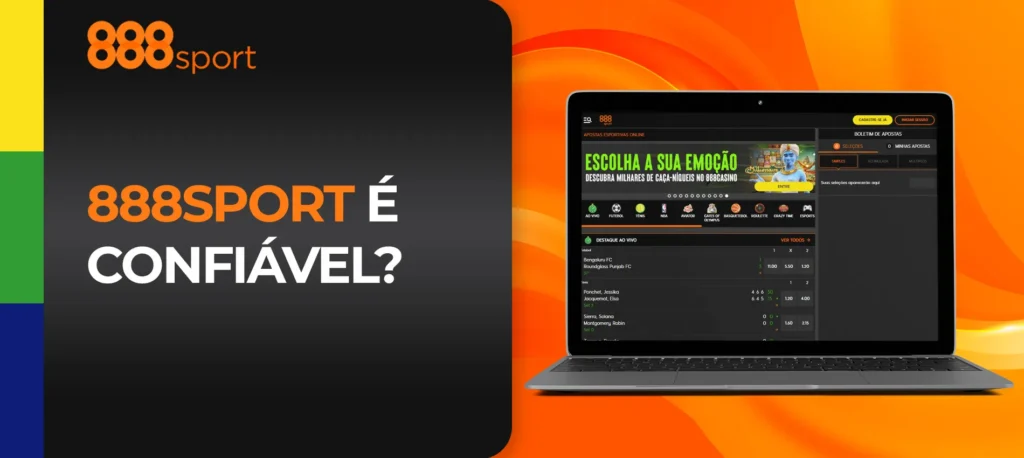 888Sport demonstra sua confiabilidade através de sua plataforma diferenciada no mercado do Brasil