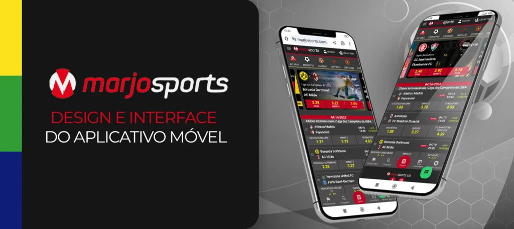 Design e interface do app MarjoSports