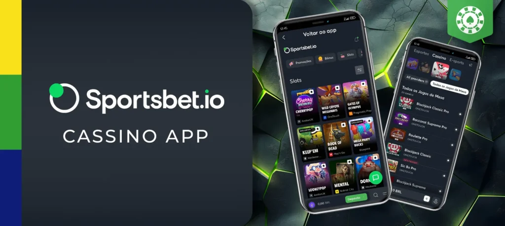 Um dos itens do Sportsbet.io é um cassino on-line que também estará presente no aplicativo. 