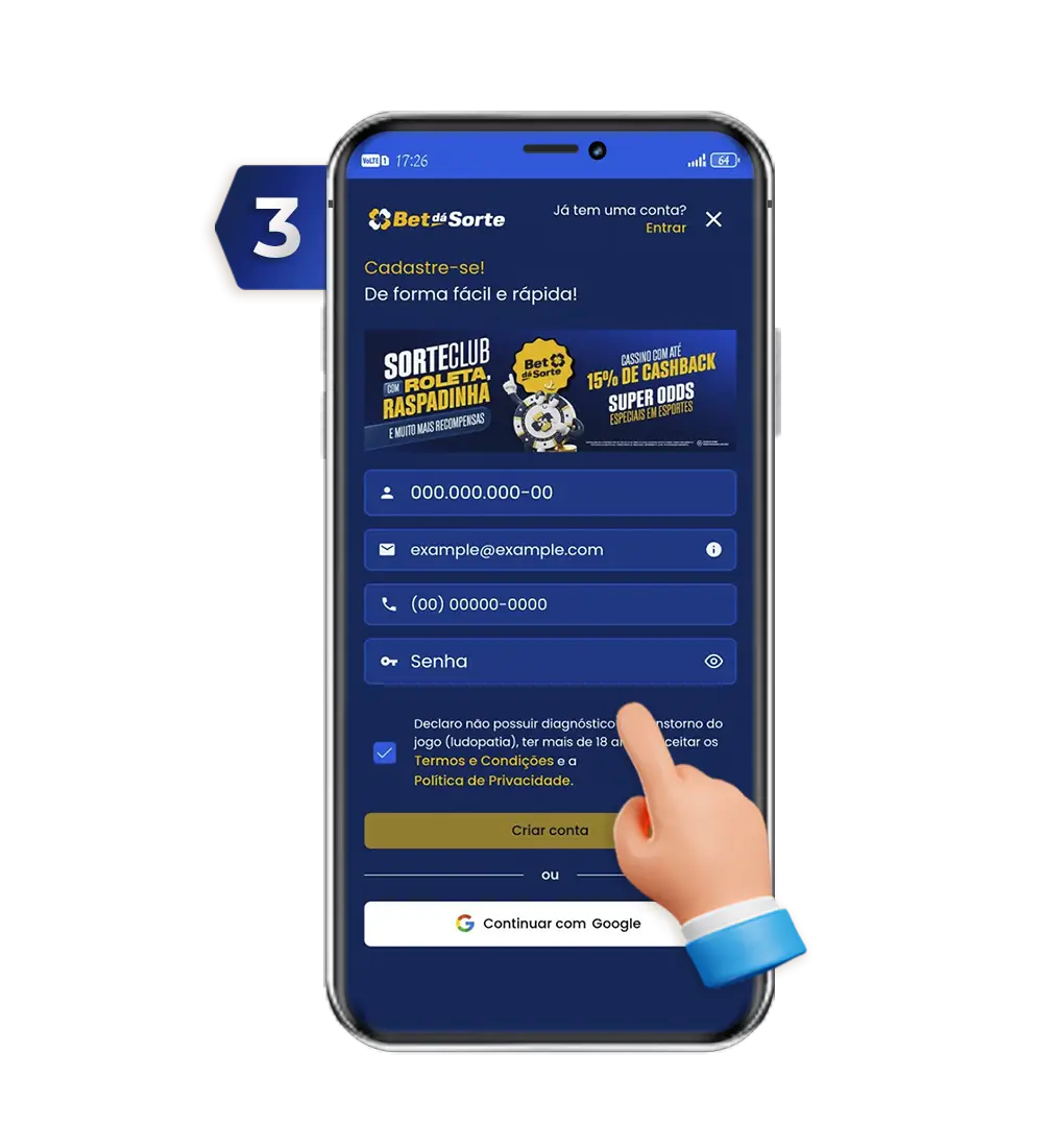 Abra o App e Comece a Jogar