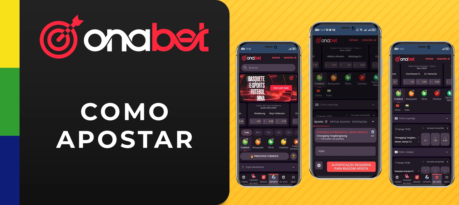 Como apostar e quais são os mercados da Onabet