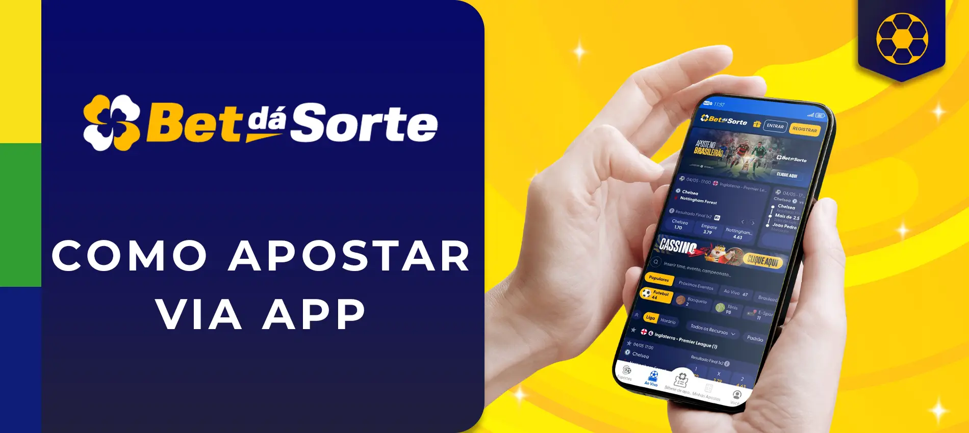 Como Apostar via app