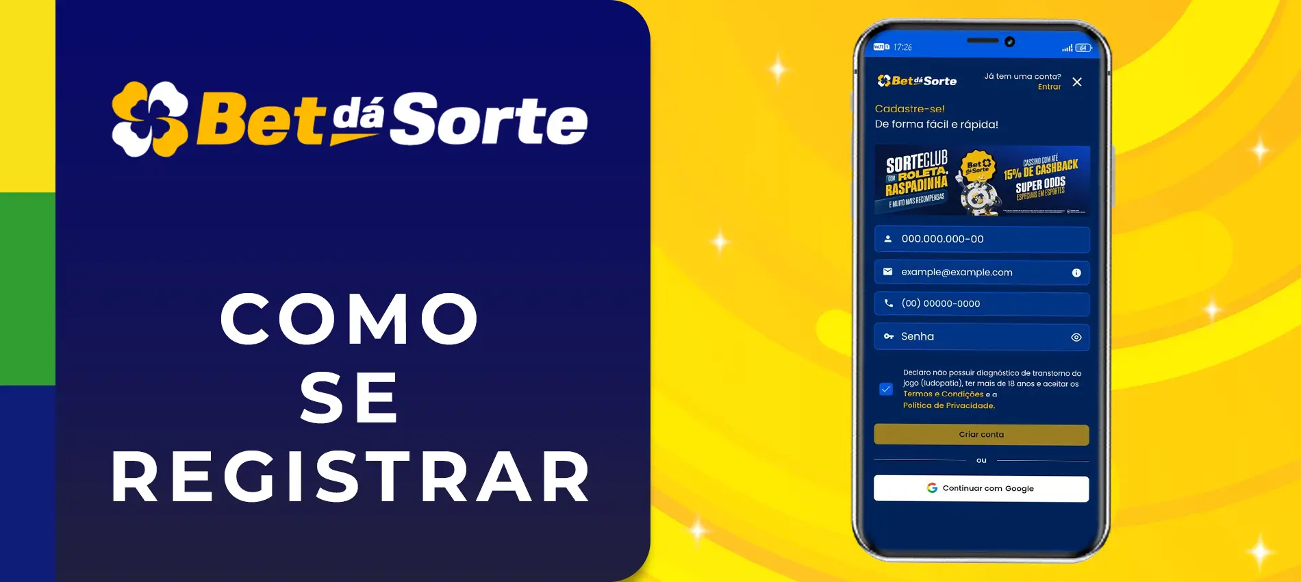 Registrar na Bet Da Sorte