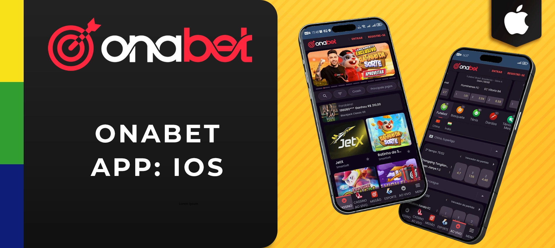 Como acessar no iOS Onabet app