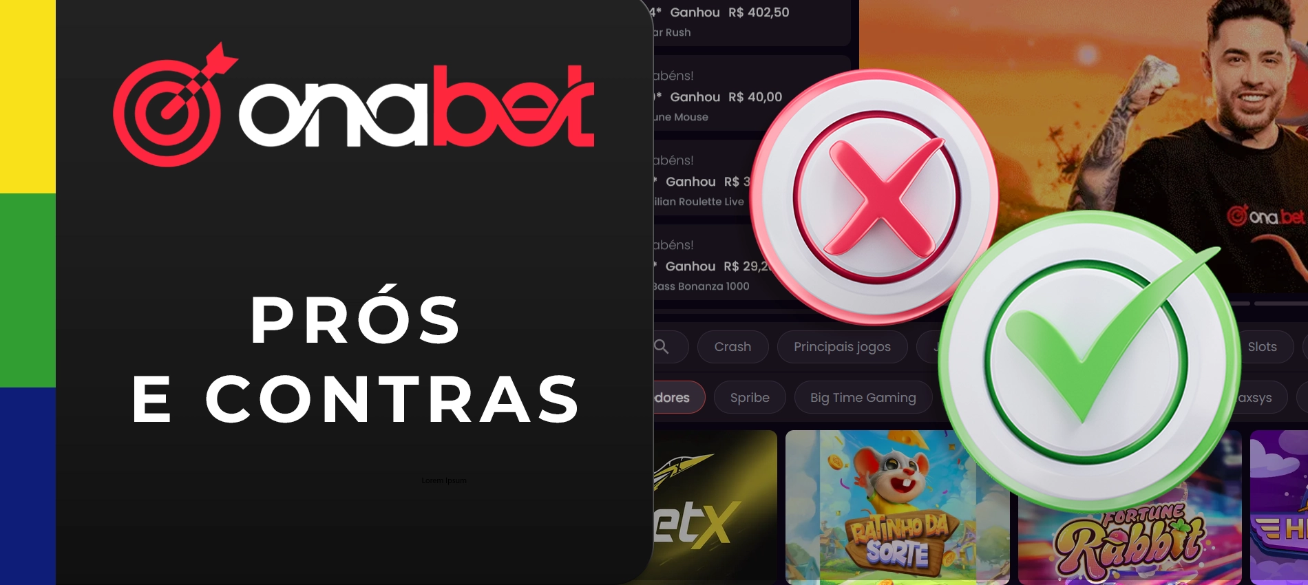 Prós e Contras Onabet app